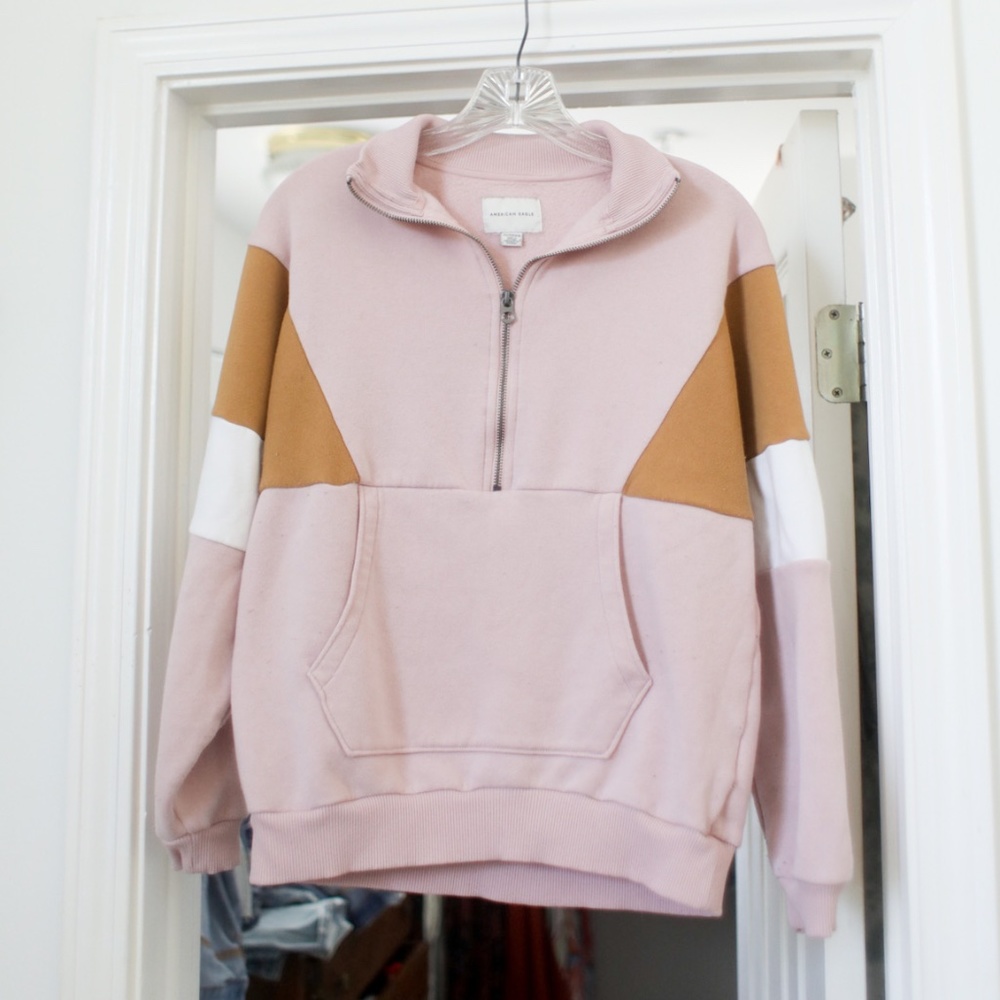 American eagle collared sweatshirt